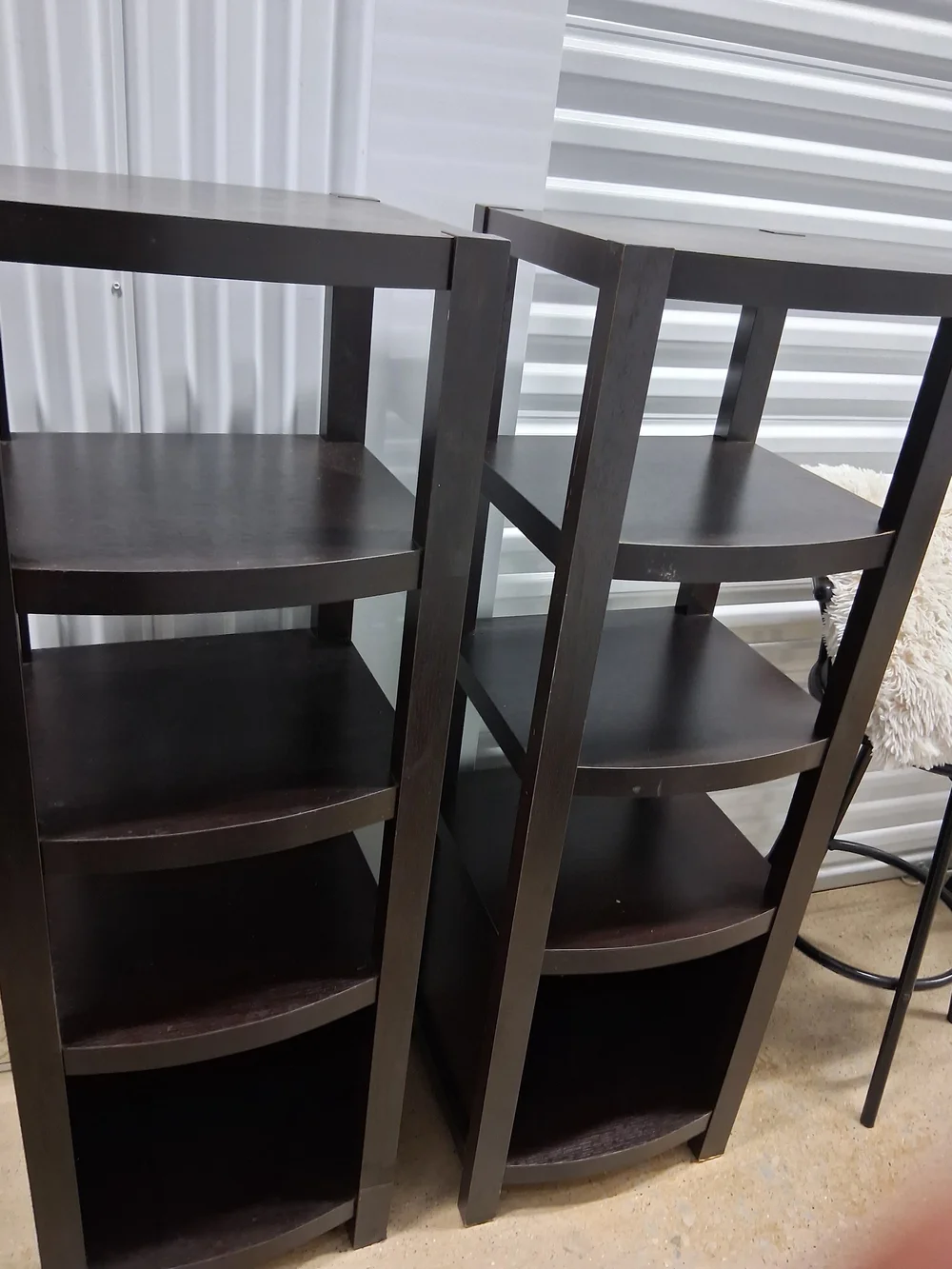 Dark Brown Wooden Wall Shelf Unit - Brand Unknown